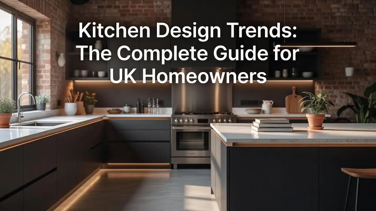 Professional header image for list-based article: Kitchen Design Trends: The Complete Guide for UK Homeowners